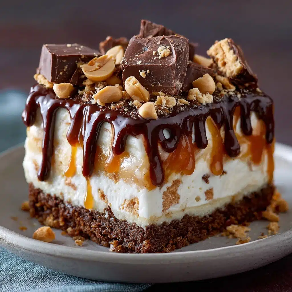 Butterfinger Candy Bar Poke Cake Recipe