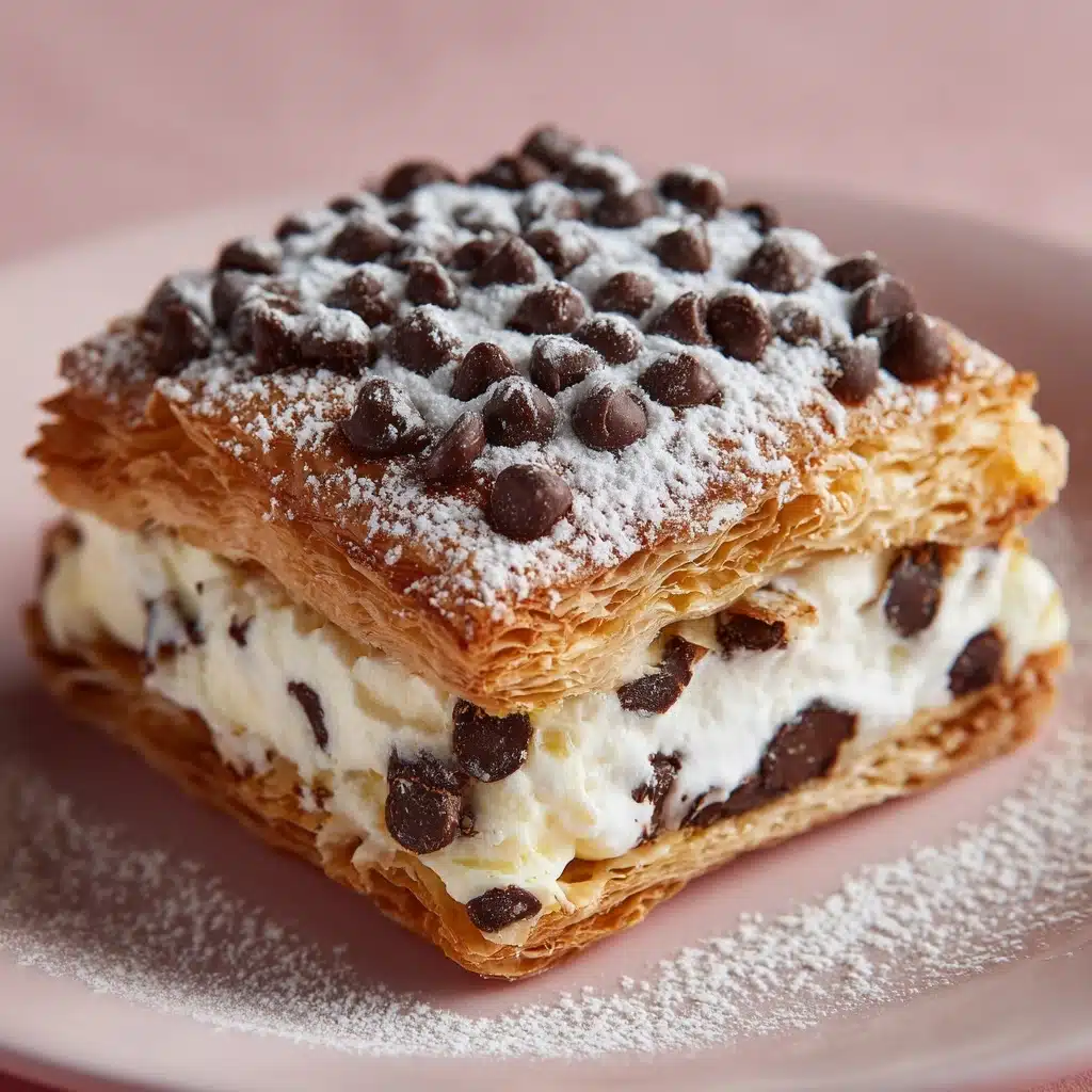 Ricotta Chocolate Chip Pastry Squares Recipe - Recipe Image