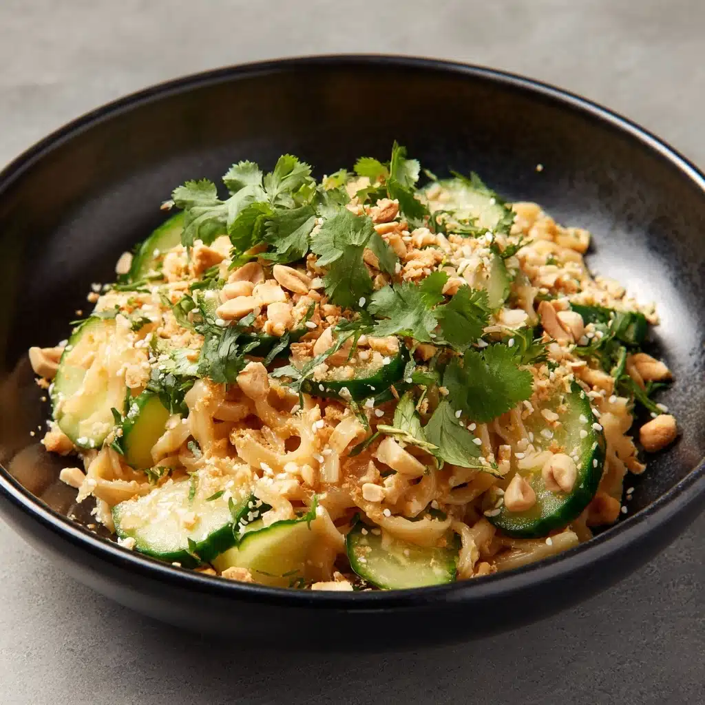 Spicy Peanut Noodles with Cucumber Recipe - Recipe Image