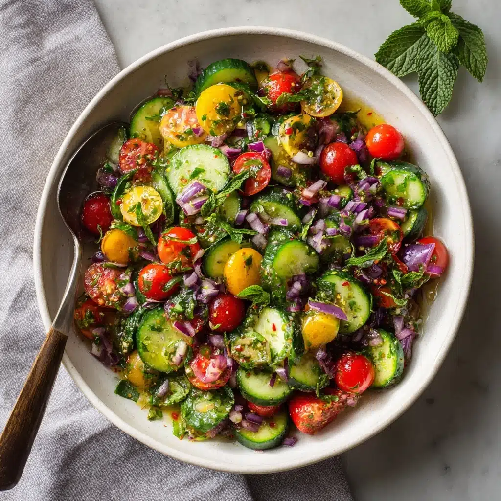 Shirazi Salad: A Fresh and Tangy Persian Delight Recipe - Recipe Image