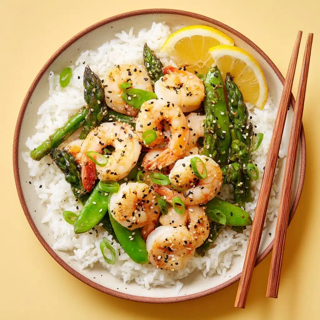 Shrimp and Asparagus Stir Fry with Lemon Sauce Recipe - Recipe Image