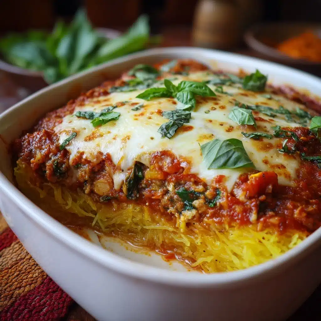 Cheesy Vegetarian Spaghetti Squash Casserole Recipe - Recipe Image