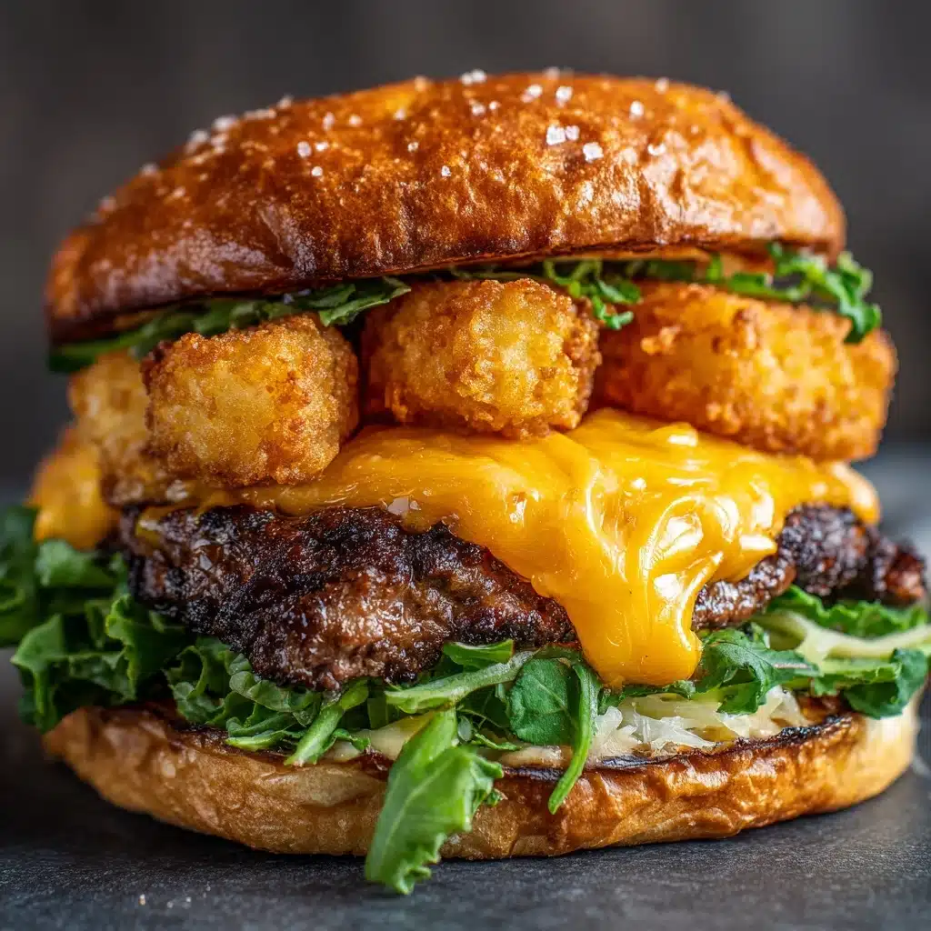 Mini Tater Tot Cheeseburgers Recipe - Recipe Image