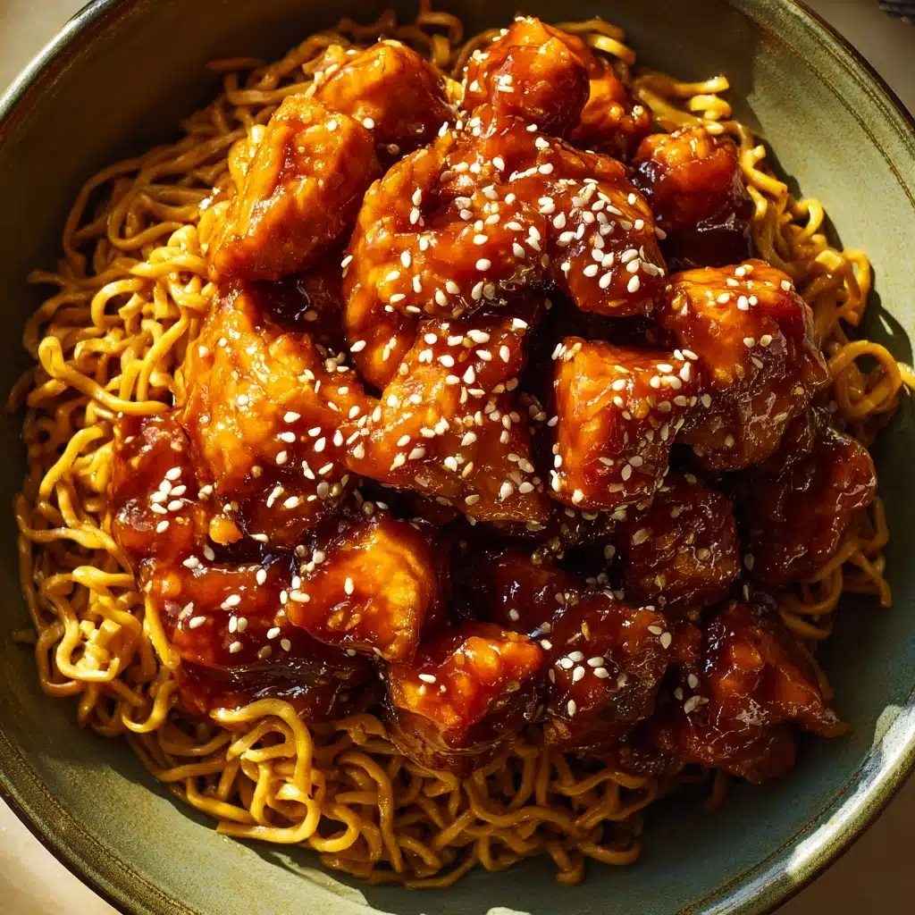 Quick & Sassy Honey Garlic Chicken Lo Mein Recipe - Recipe Image