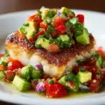Coconut Lime Fish with Avocado Salsa Recipe