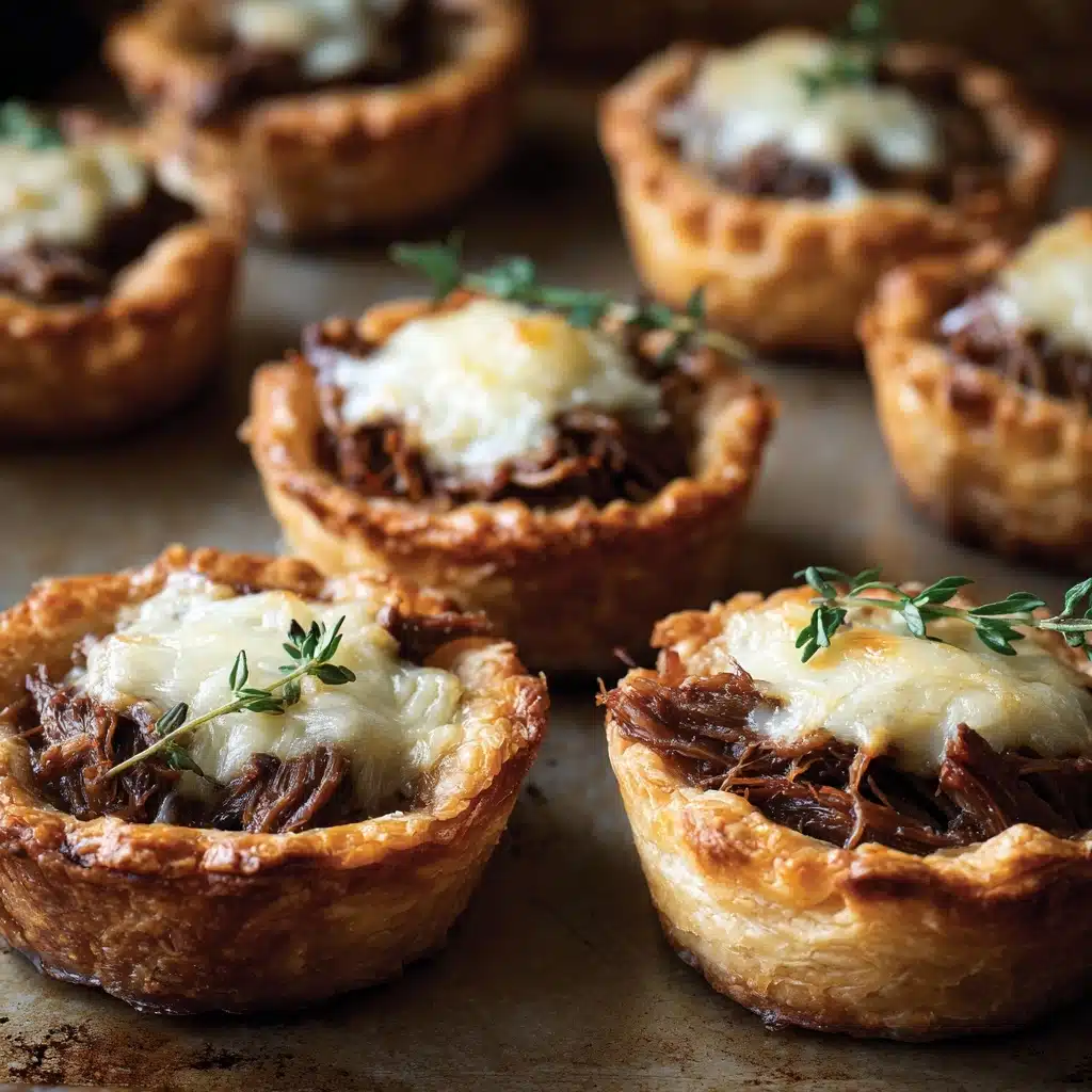Mini Roasted Beef and Gruyère Savory Tarts Recipe - Recipe Image