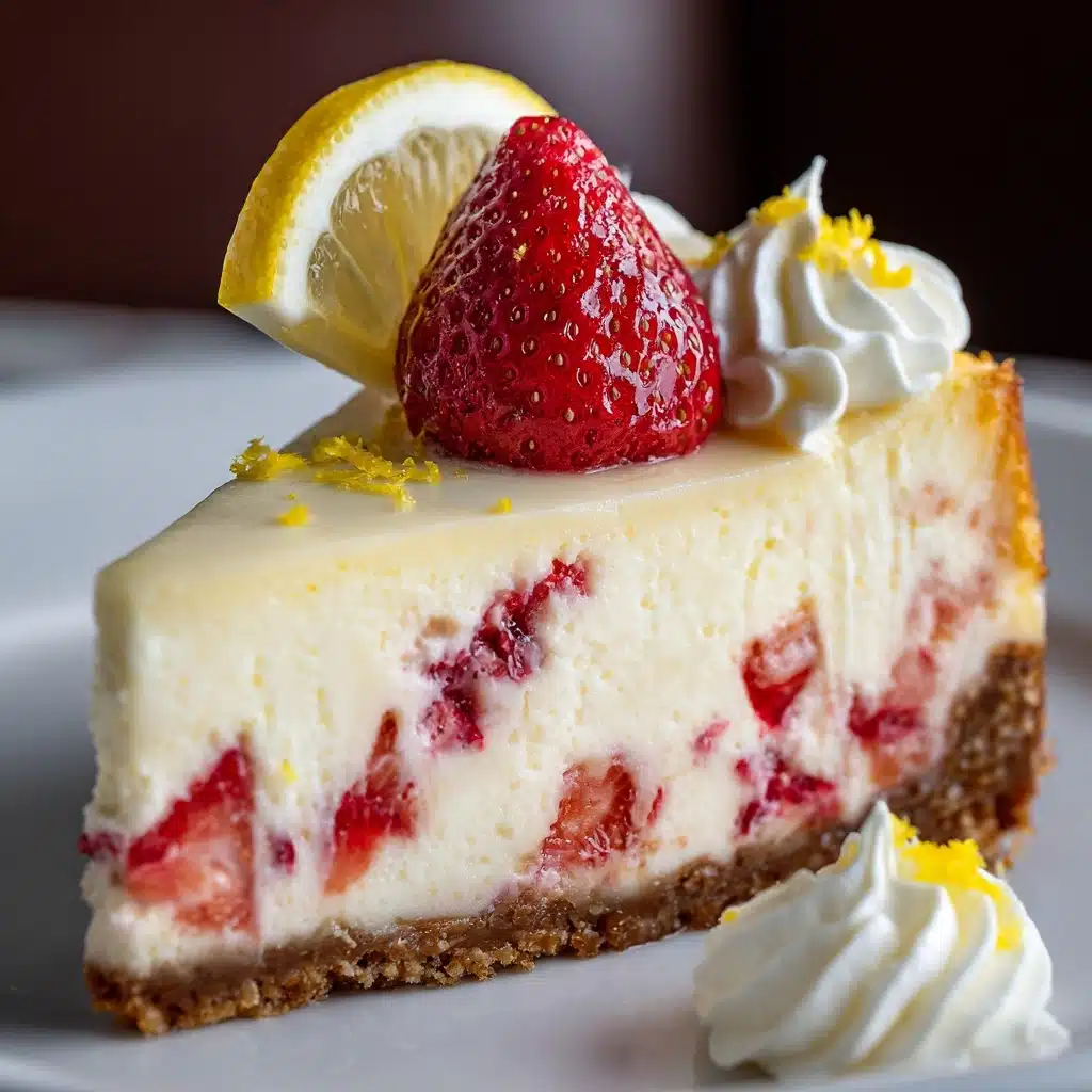 Strawberry Lemon Cheesecake Recipe