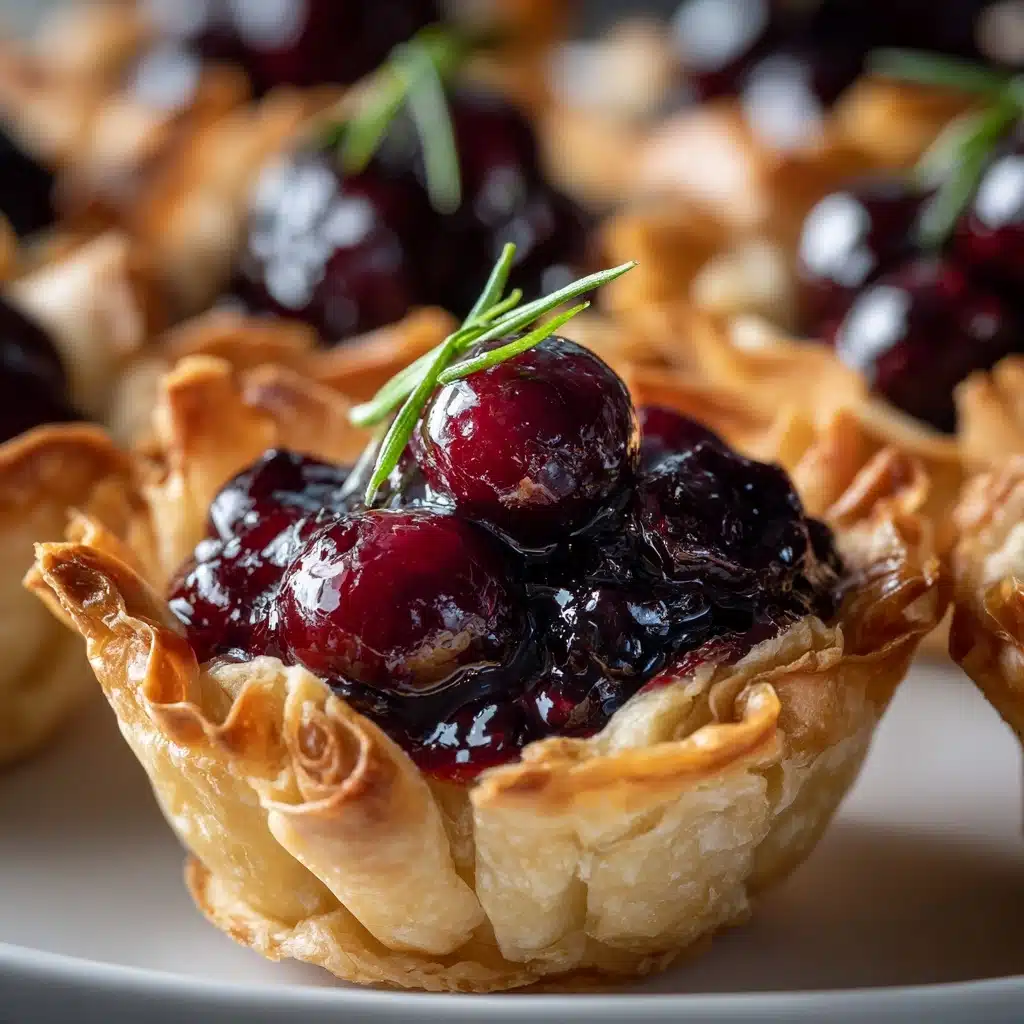 Cranberry Brie Phyllo Cups Recipe - Recipe Image