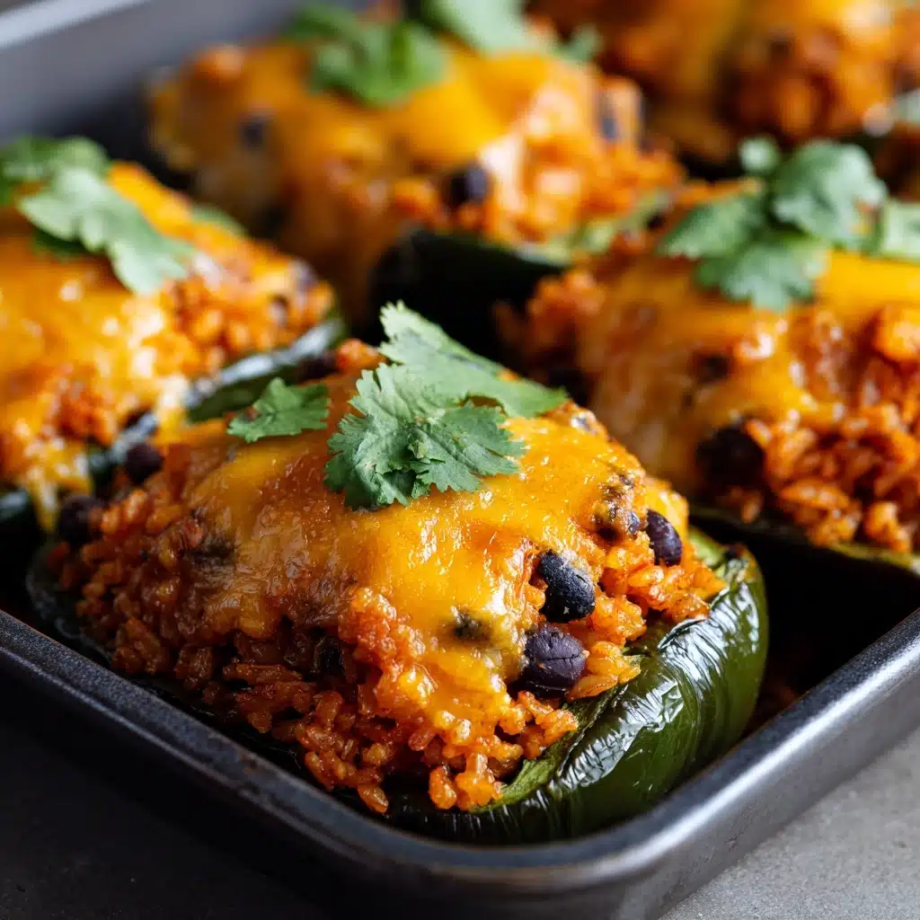 Baked Stuffed Poblano Peppers Recipe - Recipe Image