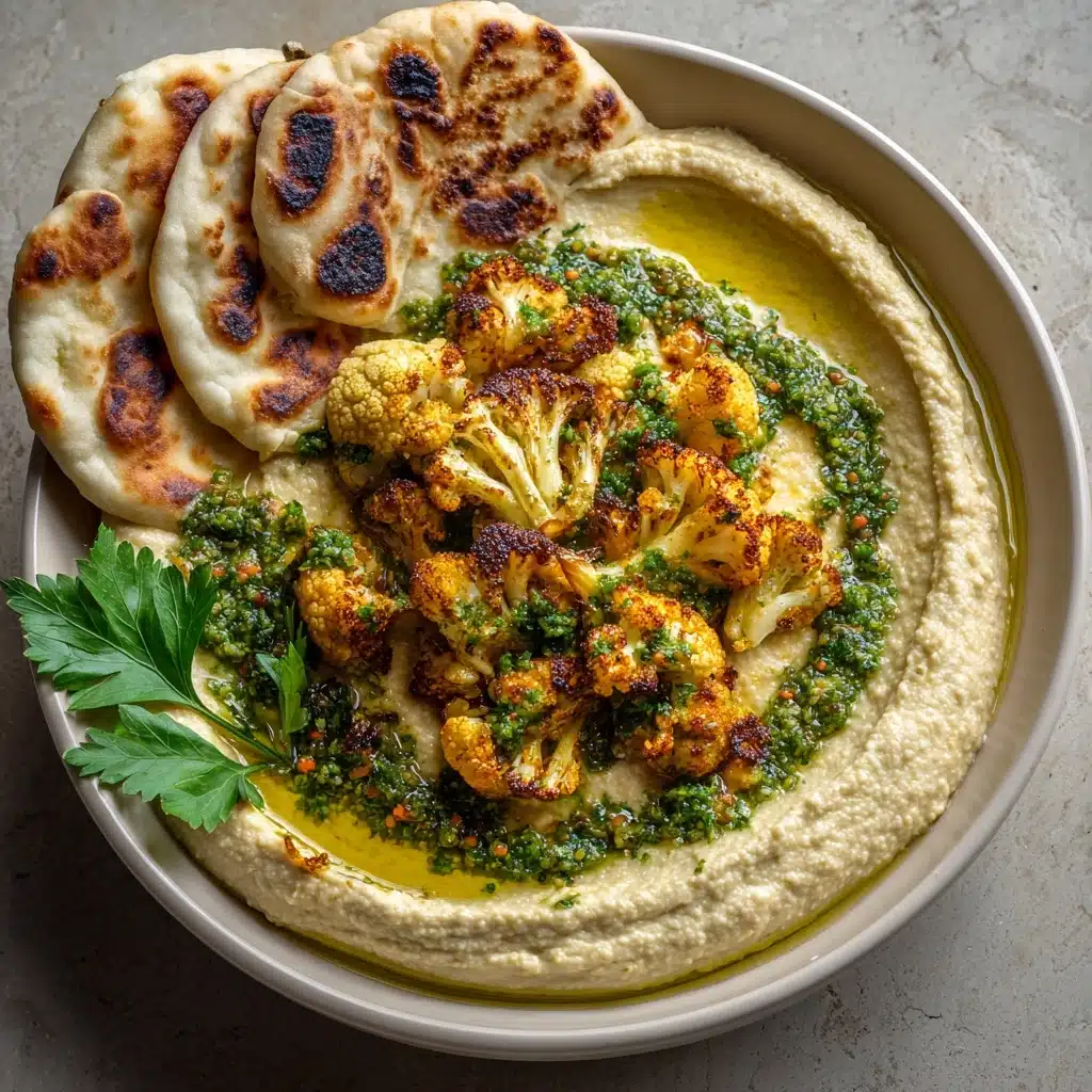 Crispy Roasted Cauliflower Hummus Recipe - Recipe Image