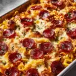 Cheese Tortellini Pepperoni Pizza Casserole Recipe