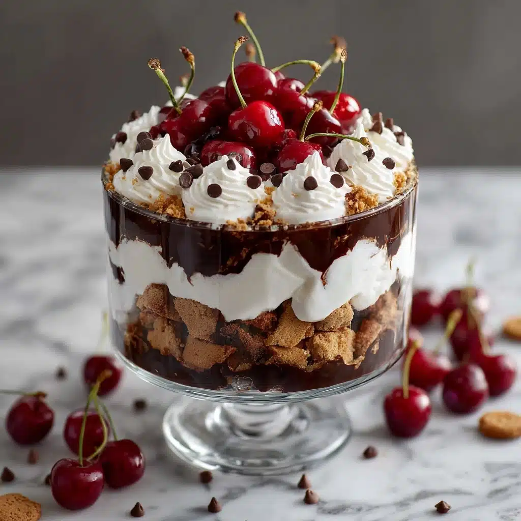Cherry Chocolate Chip Trifle Recipe - Recipe Image