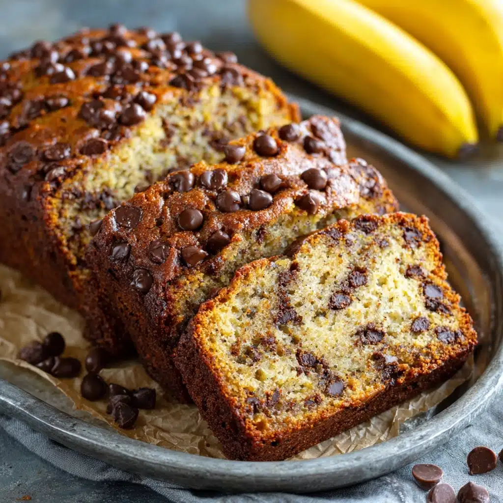 Super Moist Chocolate Chip Banana Bread Recipe - Recipe Image