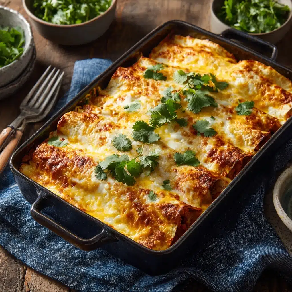 Slow Cooker Chicken Enchilada Casserole Recipe - Recipe Image