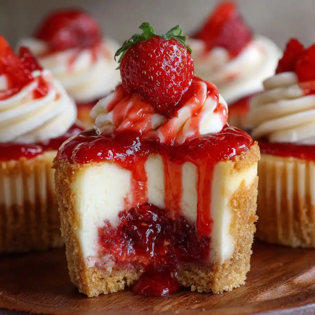 Mini Strawberry Cheesecake Cupcakes Recipe - Recipe Image