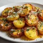 Crispy Garlic Parmesan Crusted Potatoes Recipe