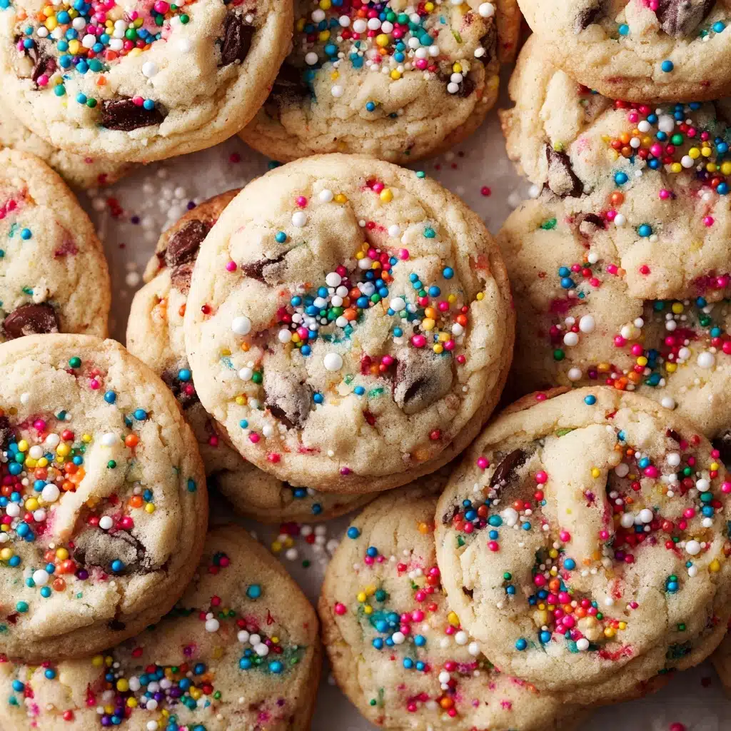 Cake Batter Chocolate Chip Cookies Recipe - Recipe Image