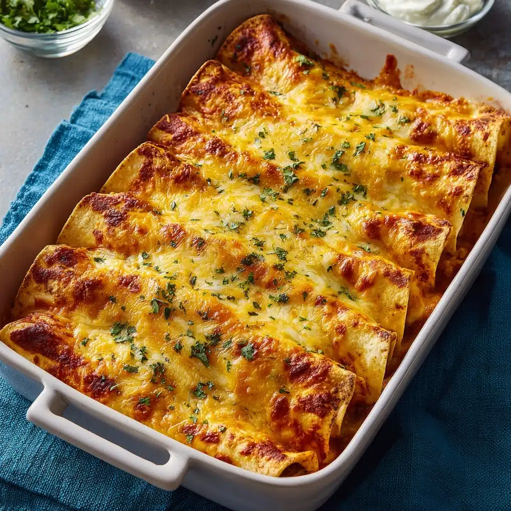 Creamy White Chicken Enchiladas Recipe