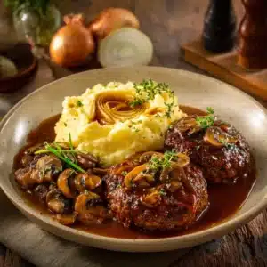 Salisbury Steak with Mushroom Gravy Recipe