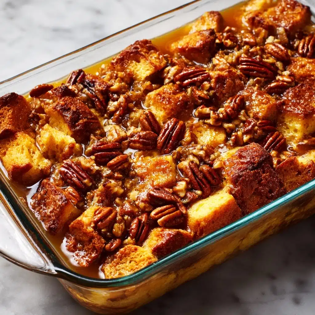 Pecan Pie Bread Pudding Recipe - Recipe Image