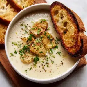Country French Garlic Soup Recipe