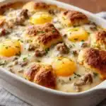 Biscuits and Gravy Breakfast Casserole Recipe