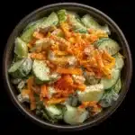 Cucumber Snack with Cheese and Savory Toppings Recipe