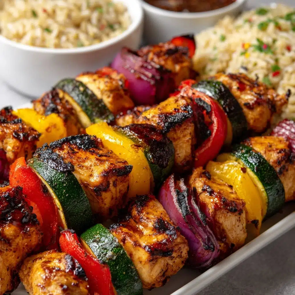 Garlic Herb Chicken Kabobs Recipe - Recipe Image