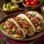 Grilled Chicken Tacos with Spiced Mayo and Avocado Salsa Recipe