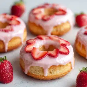 Strawberry Buttermilk Doughnuts Recipe