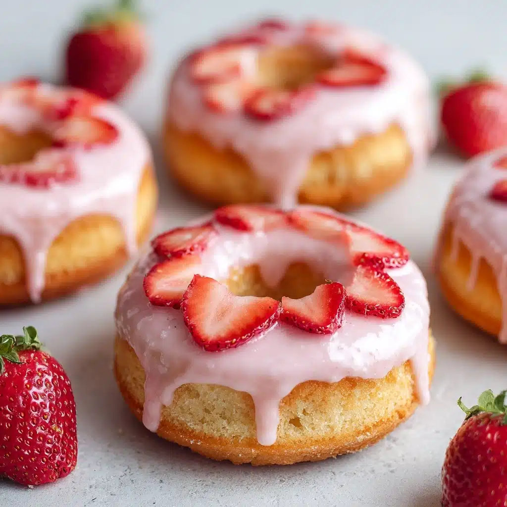 Strawberry Buttermilk Doughnuts Recipe - Recipe Image
