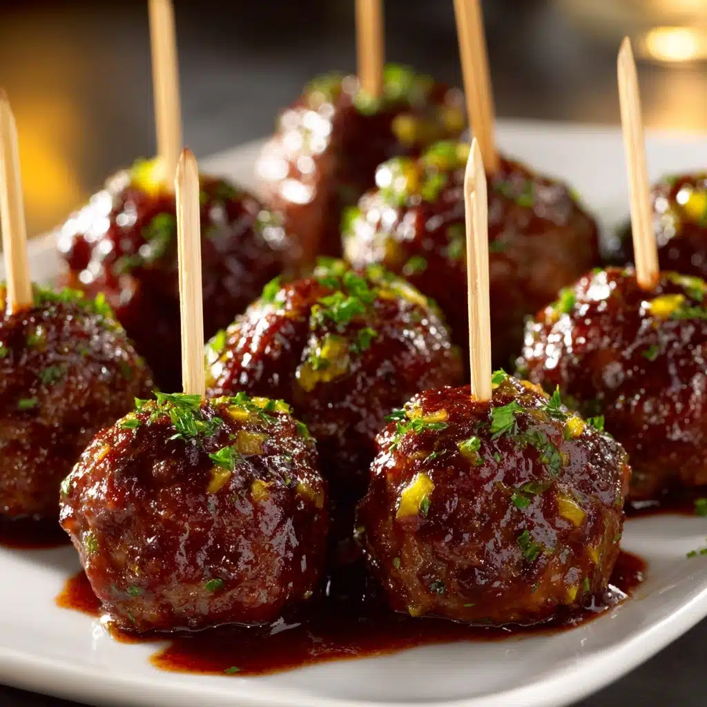 Baked Honey Garlic Meatballs Recipe