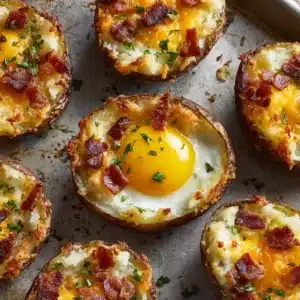 Twice Baked Loaded Breakfast Potatoes Recipe