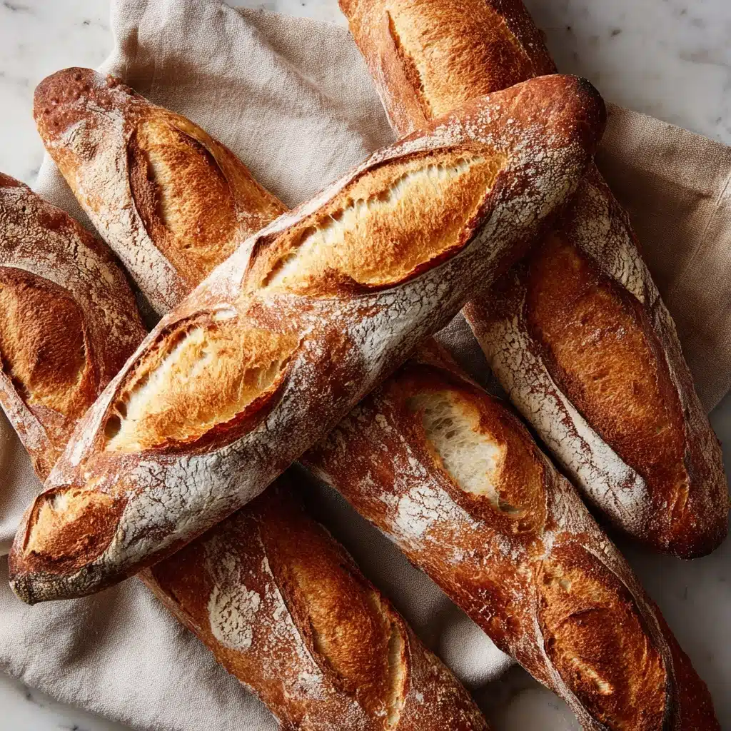 Classic Crusty French Baguettes Recipe - Recipe Image