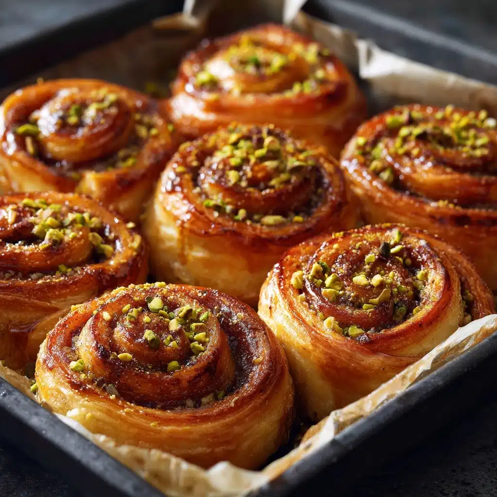 Pistachio Honey Baklava Rolls Recipe