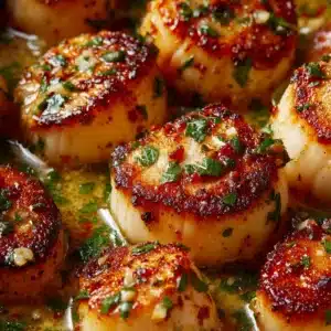 Pan Seared Scallops with Lemon Garlic Sauce Recipe