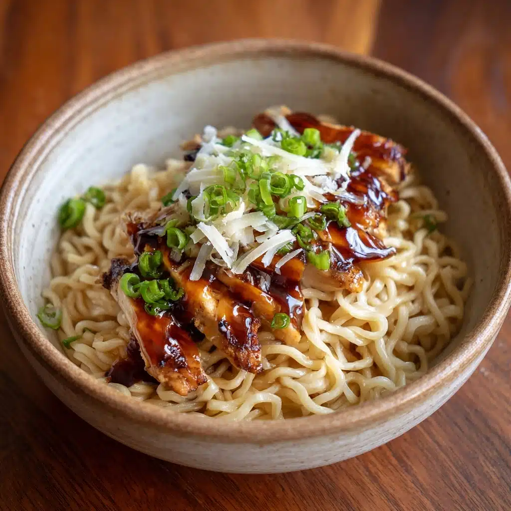 Garlic Noodles with Teriyaki Chicken Recipe - Recipe Image