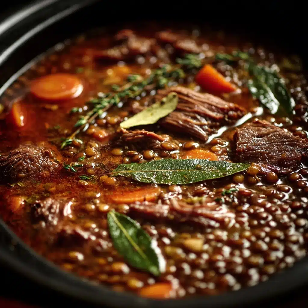 Moroccan-Spiced Beef and Lentil Stew Recipe