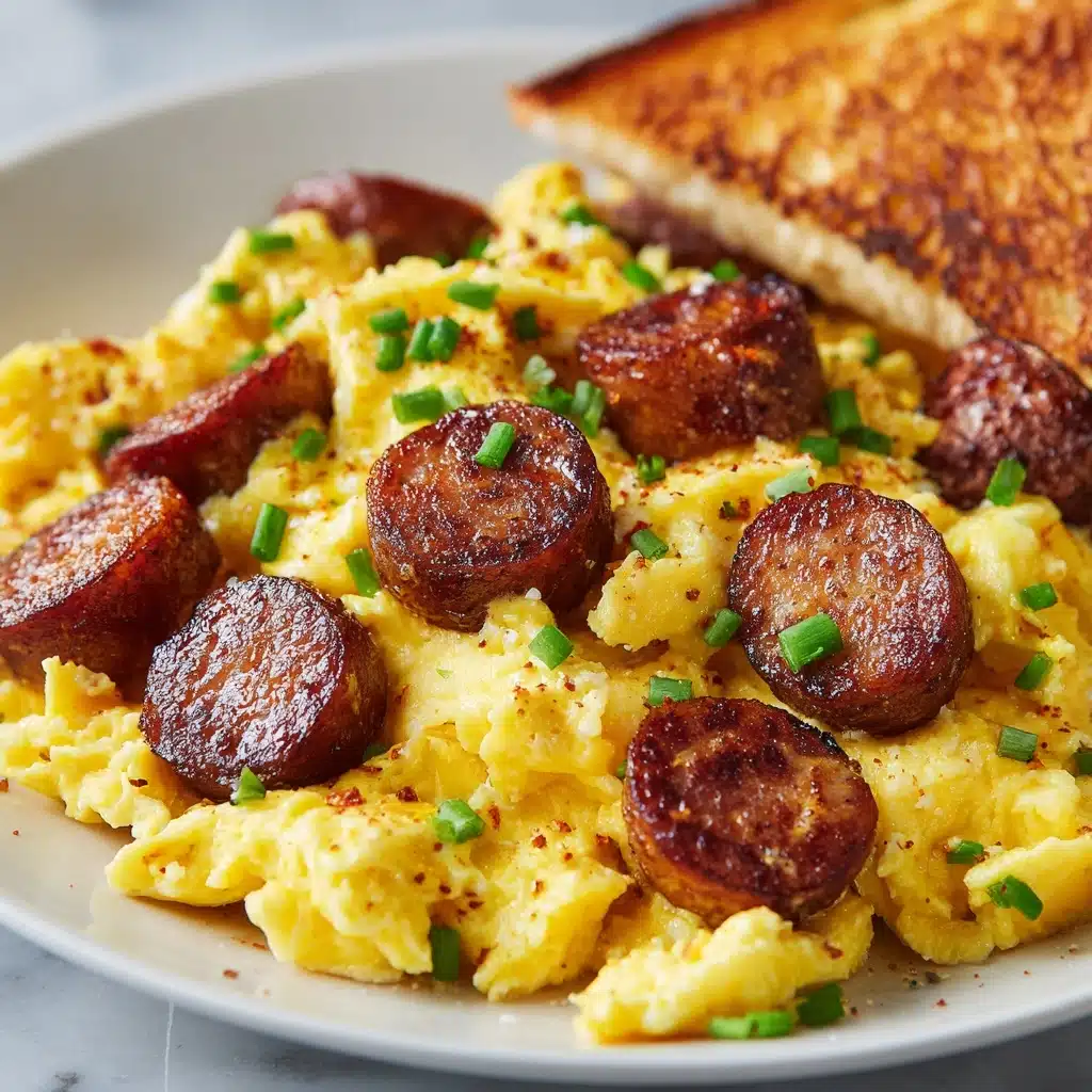 Scrambled Eggs with Polish Kielbasa Recipe