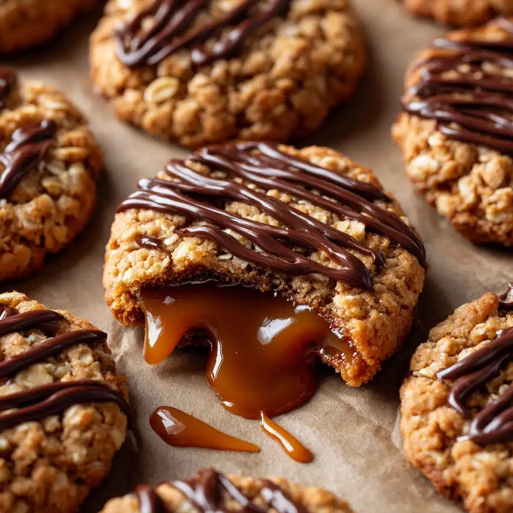 Peanut Butter Chocolate Caramel Cookies Recipe