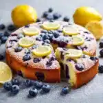 Easy Vegan Lemon Blueberry Cake Recipe