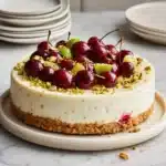 Lemon-Lime Cherry Pistachio Cheesecake Recipe