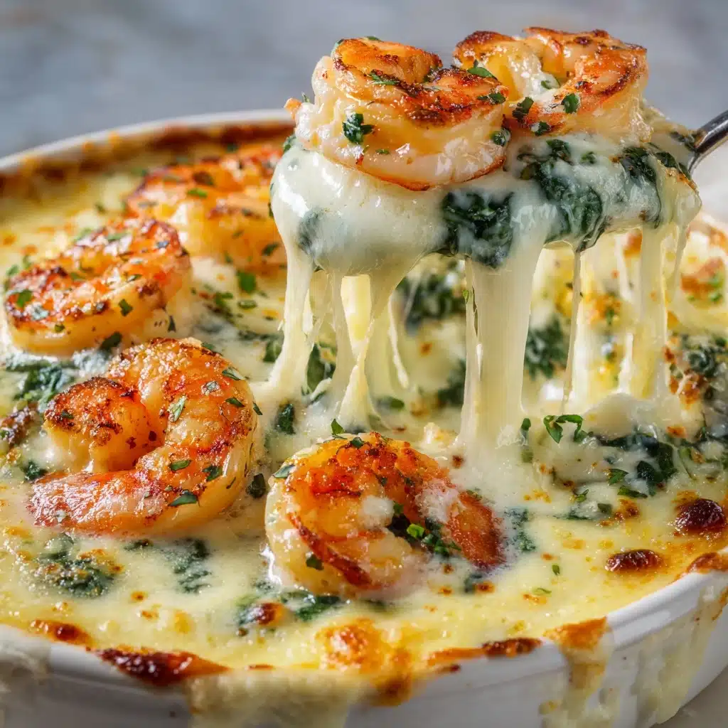 Cheesy Rich and Creamy Shrimp and Crab Spinach Dip Recipe - Recipe Image
