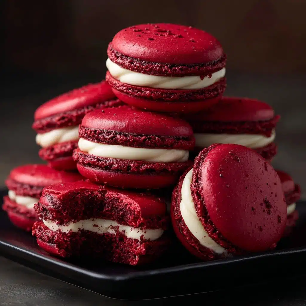 Red Velvet Macarons with Mascarpone Recipe