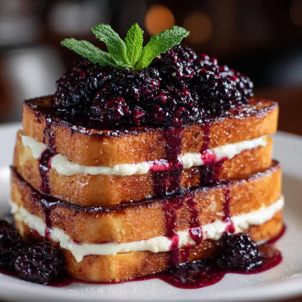 Cream Cheese Stuffed French Toast with Blackberry Recipe