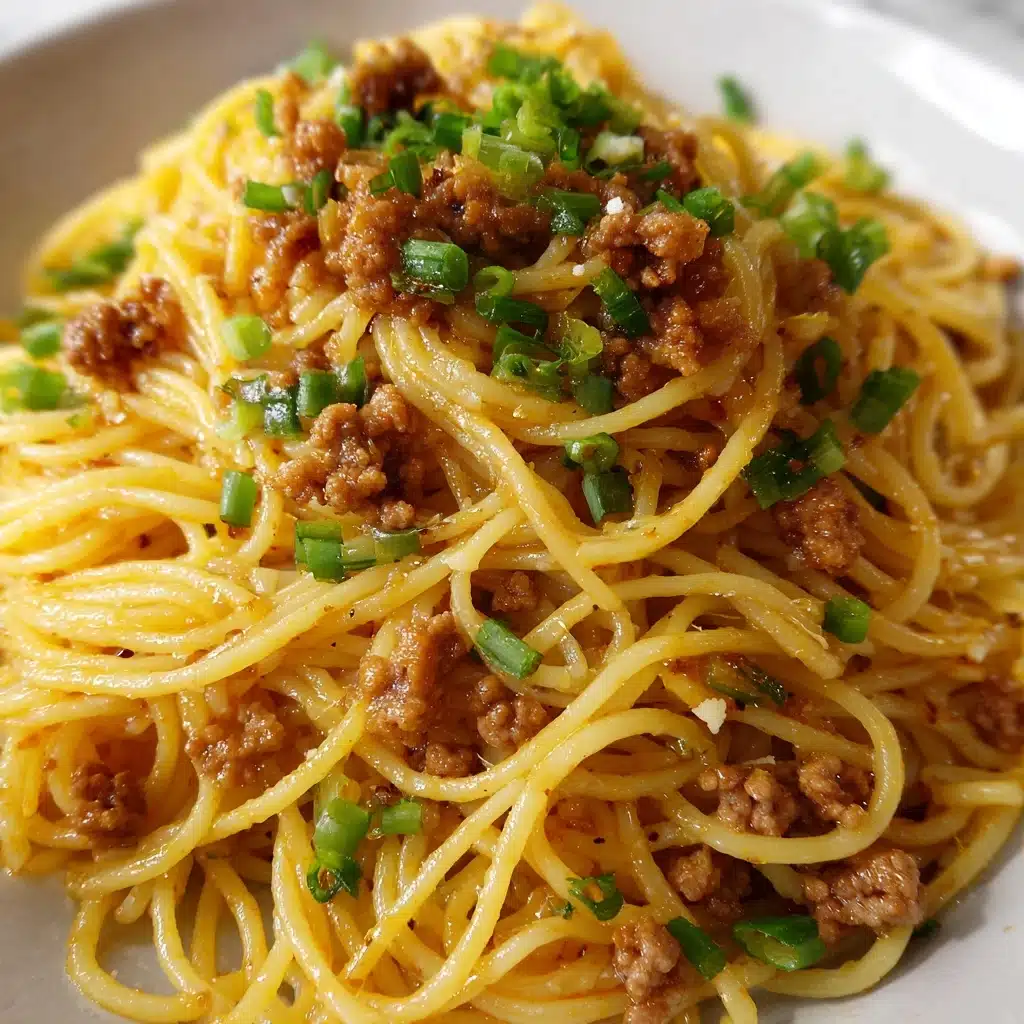 Asian-Style Ground Beef Spaghetti Recipe