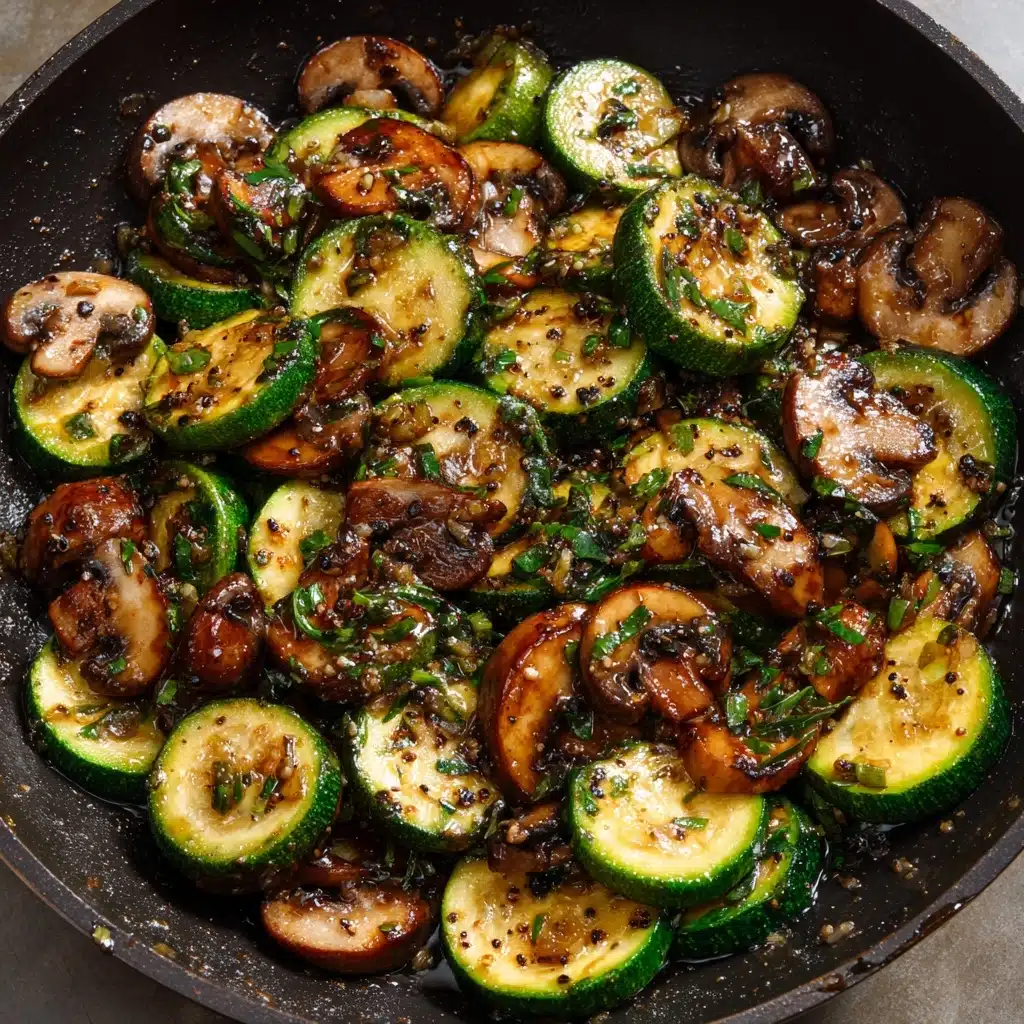Skillet Zucchini and Mushrooms Recipe - Recipe Image