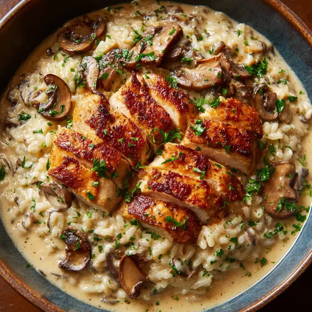 Chicken and Rice with Mushrooms Recipe - Recipe Image