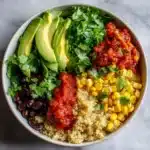 Vegetarian Quinoa Burrito Bowls Recipe
