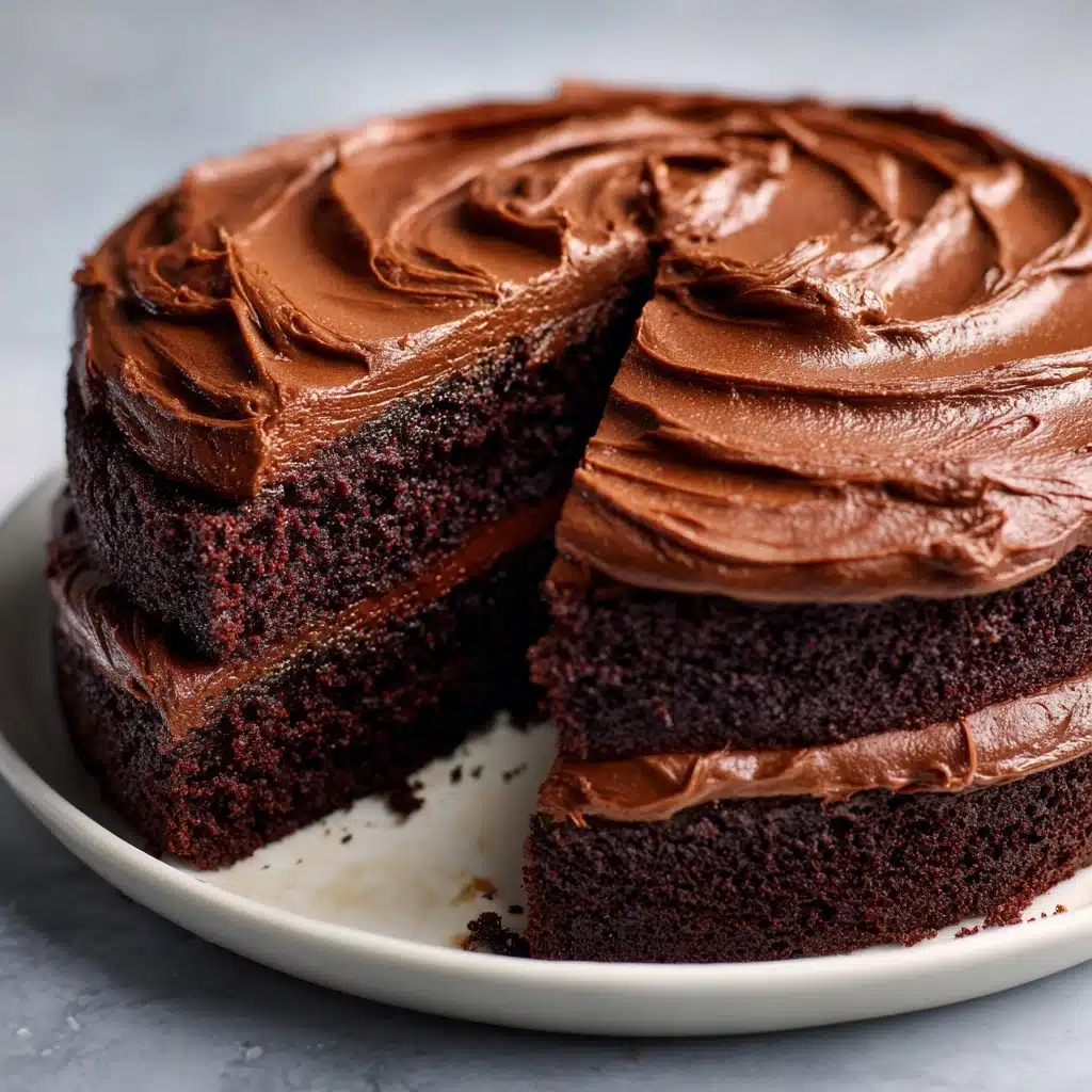 Homemade Chocolate Cake with Chocolate Frosting Recipe - Recipe Image